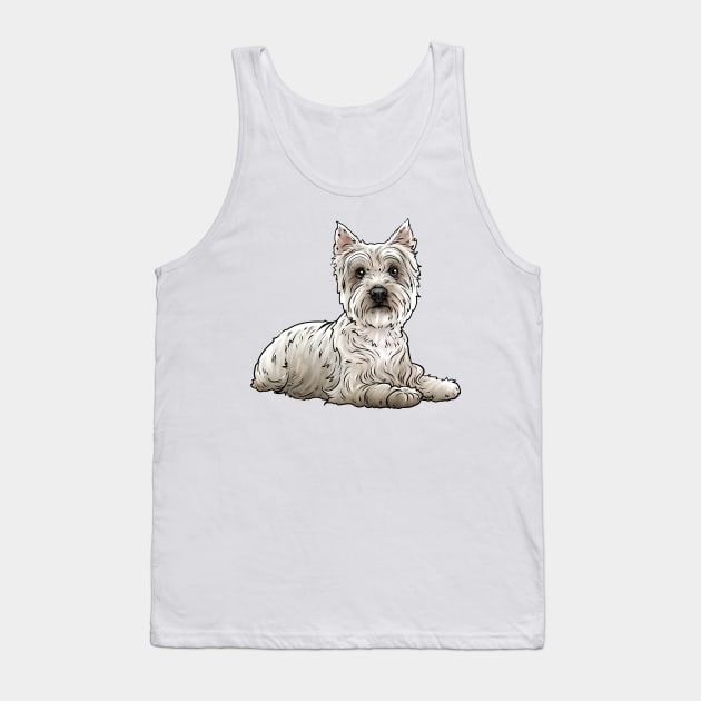 West Highland Terrier Dog Westie Tank Top by whyitsme